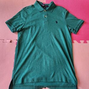 USPA green polo
